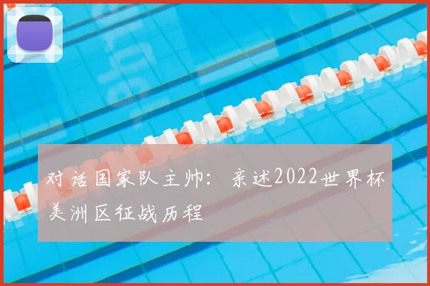 对话国家队主帅：亲述2022世界杯美洲区征战历程